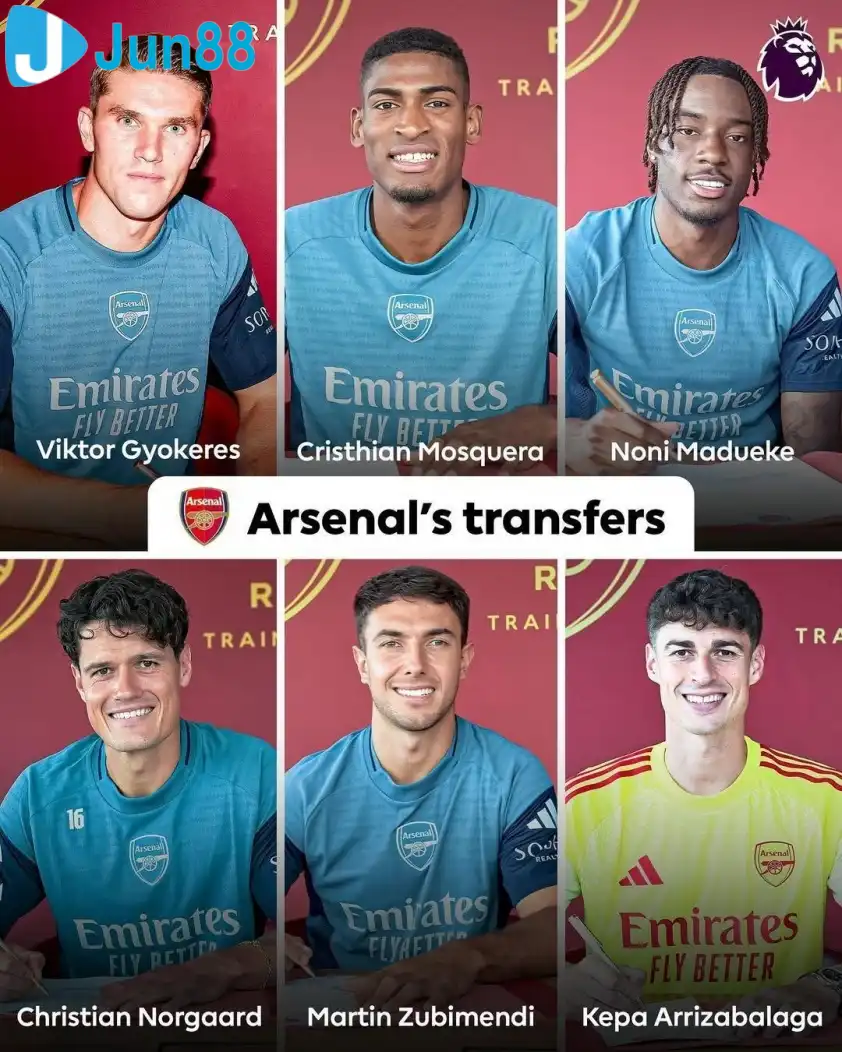 Arsenal đã có kỳ chuyển nhượng hè 2025 cực kỳ năng suất.
